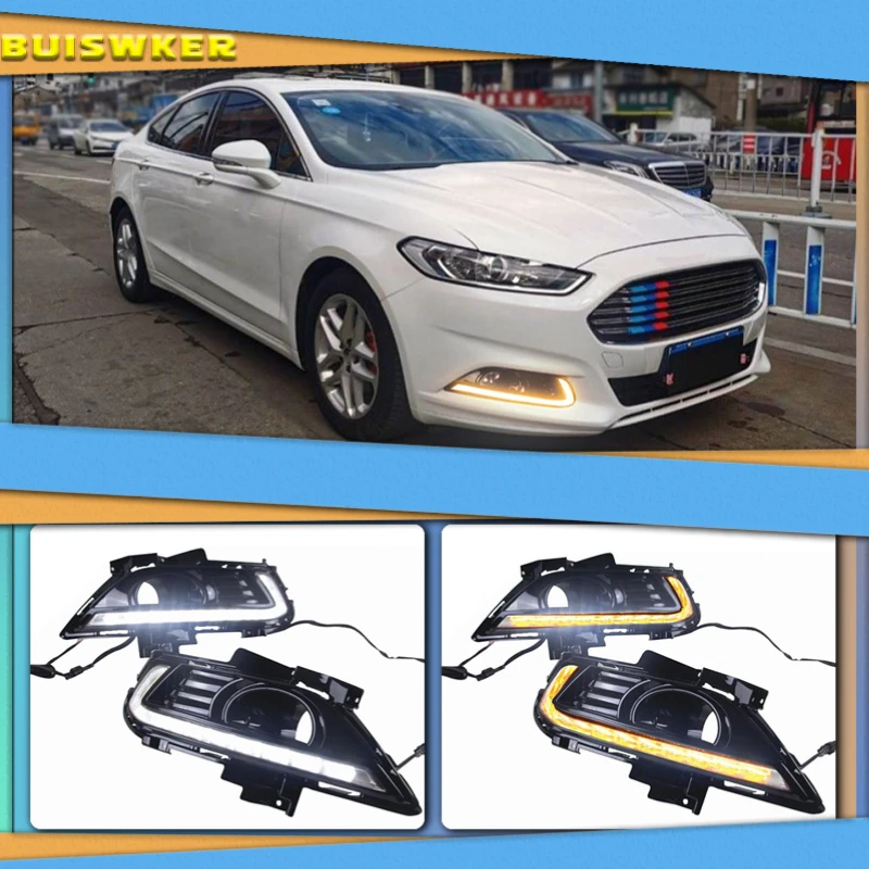 Дневные ходовые огни 2 шт. для Ford Mondeo Fusion 2013 2014 2015 2016 Автомобильные дневные ходовые огни 12 В светодиодные с поворотным желтым реле аксессуары
Дневные ходовые огни 2 шт. для Ford Mondeo Fusion 2013 2014 2015 2016 Автомобильные дневные ходовые огни 12 В светодиодные с поворотным желтым реле аксессуары