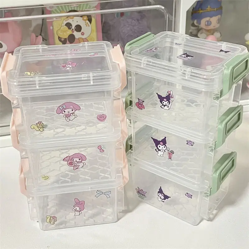 Sanrio Kawaii Kuromi Transparent Storage Box Girls Cartoon My Melody Jewellery Box Organiser Storage Box Sealed Lid Kids Gifts
Sanrio Kawaii Kuromi Transparent Storage Box Girls Cartoon My Melody Jewellery Box Organiser Storage Box Sealed Lid Kids Gifts