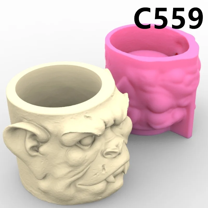 Vampire Orc Funny Head Vase Silicone Mold Scented Mold For Gypsum and Concrete Stone Carving Art Ornaments Homemade
Vampire Orc Funny Head Vase Silicone Mold Scented Mold For Gypsum and Concrete Stone Carving Art Ornaments Homemade