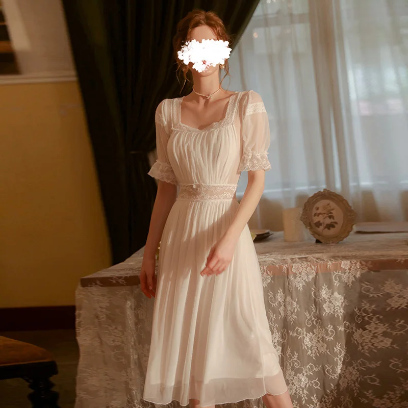 New White Sexy Dress with Suspender Sexy Gentle sissy Retro Long Dresses with mesh dress Beach Party 2022 Summer New Clothes
New White Sexy Dress with Suspender Sexy Gentle sissy Retro Long Dresses with mesh dress Beach Party 2022 Summer New Clothes