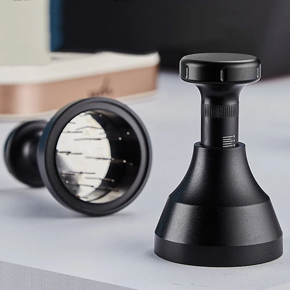 Равномерно распределенный кофейный порошок с иглой для распределения кофейных зерен, Темпер для портового фильтра 51 53 58 мм, разница в вкусе!
Равномерно распределенный кофейный порошок с иглой для распределения кофейных зерен, Темпер для портового фильтра 51 53 58 мм, разница в вкусе!