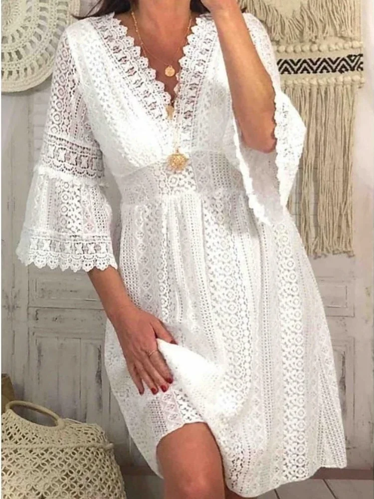 Woman Clothing Summer Dress for Women 2023 New In Lace Short Dress Elegant Party Dresses Streetwear Beach Party Sexy Dress
Woman Clothing Summer Dress for Women 2023 New In Lace Short Dress Elegant Party Dresses Streetwear Beach Party Sexy Dress