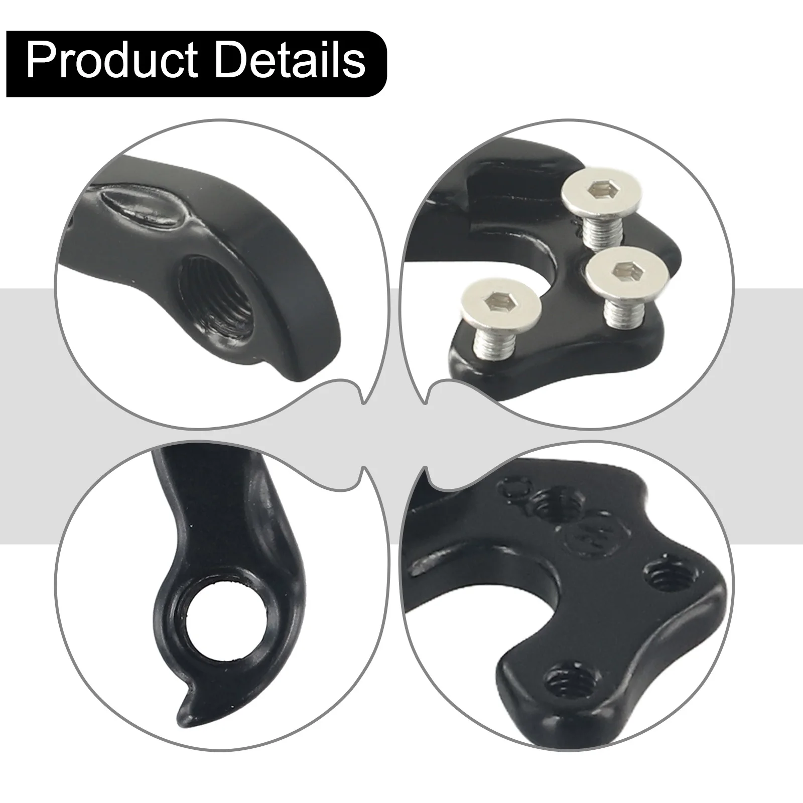 REAR Bike Tail Hook Tail Bicycle Bicycle Tail Hook Bike Black DERAILLEUR GEAR HANGER Hook Aluminum Alloy Protable
REAR Bike Tail Hook Tail Bicycle Bicycle Tail Hook Bike Black DERAILLEUR GEAR HANGER Hook Aluminum Alloy Protable