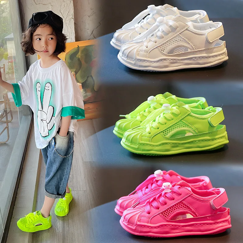 Children's Mesh Sneakers 2022 Summer Kids Fashion Boys' Breathable Running Shoes Hollow Girls Versatile Solid Pink School Shoes
Children's Mesh Sneakers 2022 Summer Kids Fashion Boys' Breathable Running Shoes Hollow Girls Versatile Solid Pink School Shoes