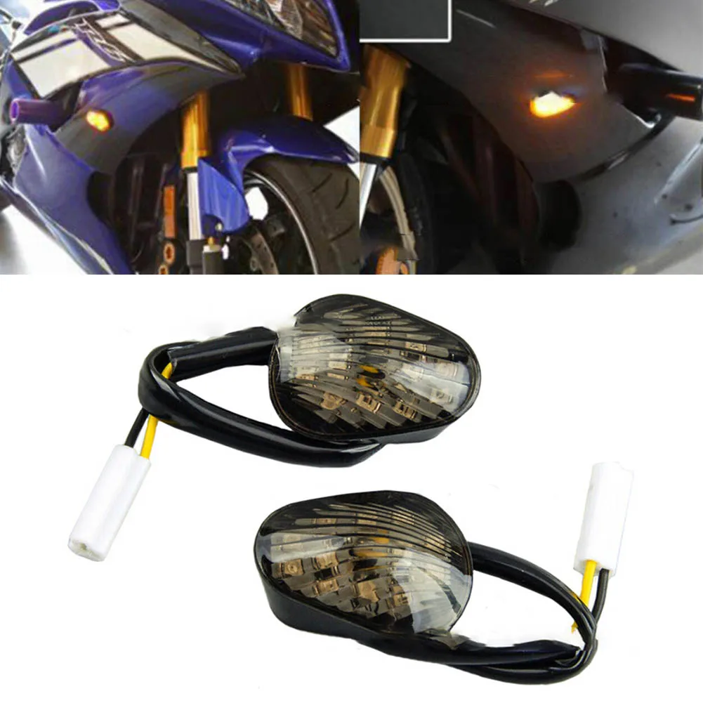 2PCS Motorcycle LED Turn Signals Turn Signal Indicator Lights Yellow Color For YZF R1 2002-2008 For YZF R6 2003-2008 R6S 06-08
2PCS Motorcycle LED Turn Signals Turn Signal Indicator Lights Yellow Color For YZF R1 2002-2008 For YZF R6 2003-2008 R6S 06-08