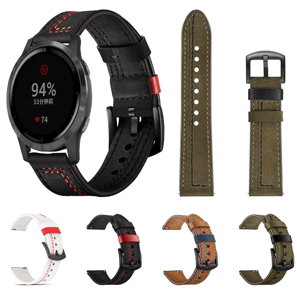 20mm 22mm Leather Watchband for Garmin Vivoactive 3 4 HR Watch Wrist Strap for Garmin Sq Active Move Venu 2 Bracelet Belt Band
20mm 22mm Leather Watchband for Garmin Vivoactive 3 4 HR Watch Wrist Strap for Garmin Sq Active Move Venu 2 Bracelet Belt Band