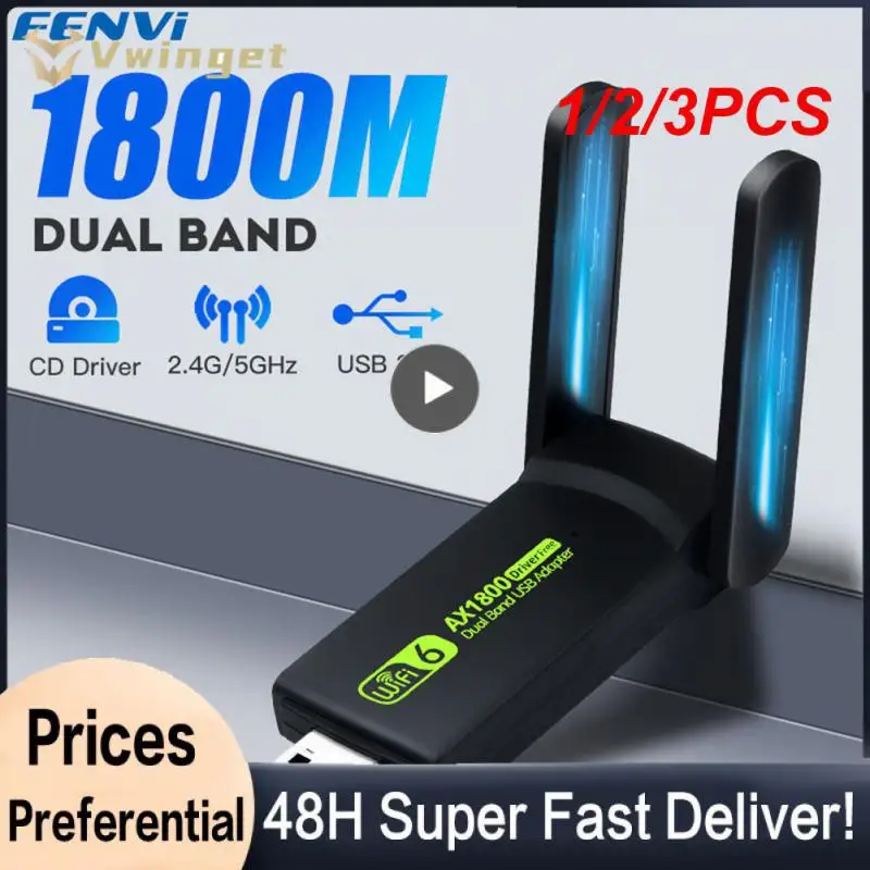 1/2/3PCS 1300Mbps USB 3.0 WiFi Adapter 4.2 Dongle Dual Band 2.4G/5Ghz WiFi 5 Network Wireless Wlan Receiver For
1/2/3PCS 1300Mbps USB 3.0 WiFi Adapter 4.2 Dongle Dual Band 2.4G/5Ghz WiFi 5 Network Wireless Wlan Receiver For
