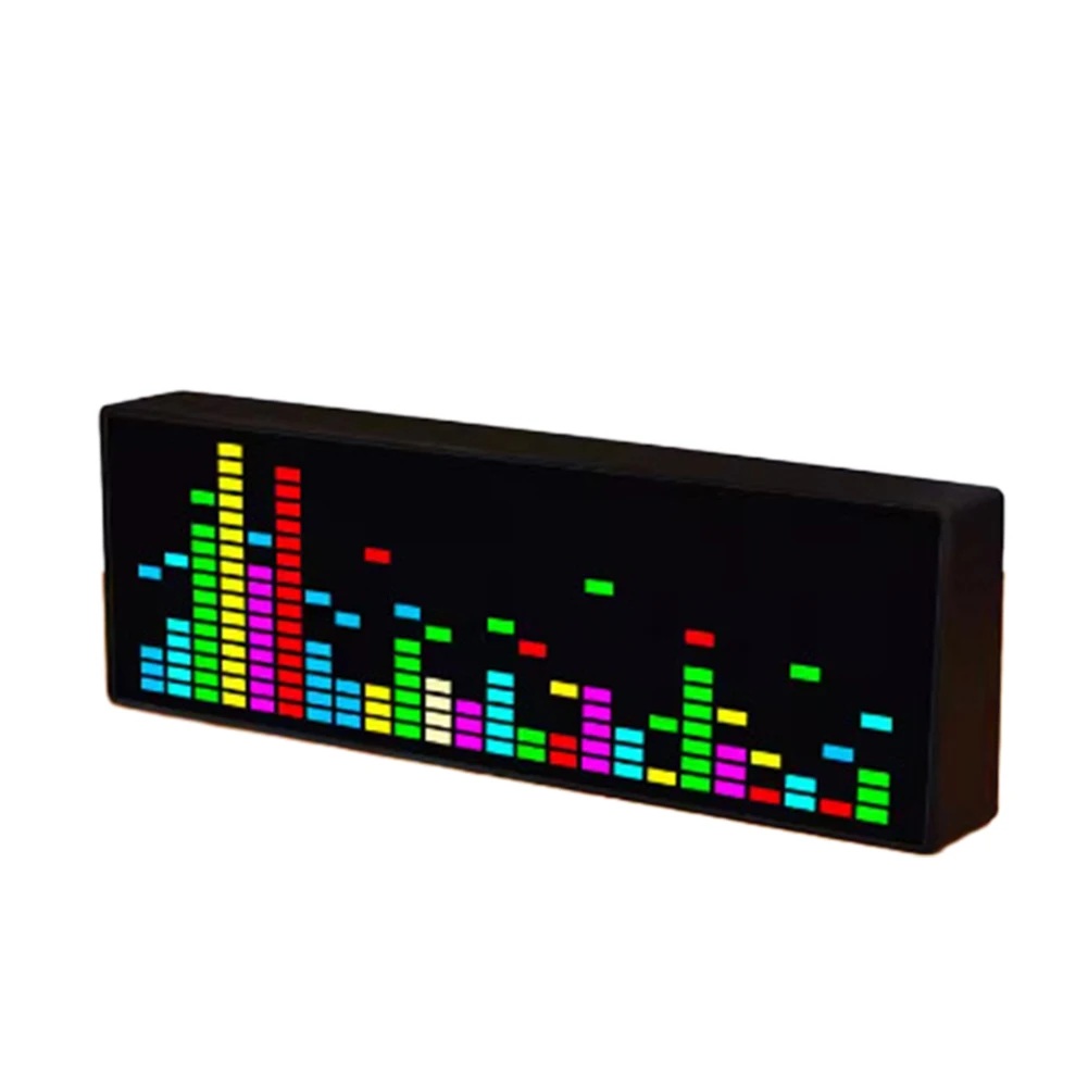 Sensitivity Adjustable Clock Captivating Visual and Auditory Experience 1624 RGB Color LED Music Spectrum Clock
Sensitivity Adjustable Clock Captivating Visual and Auditory Experience 1624 RGB Color LED Music Spectrum Clock