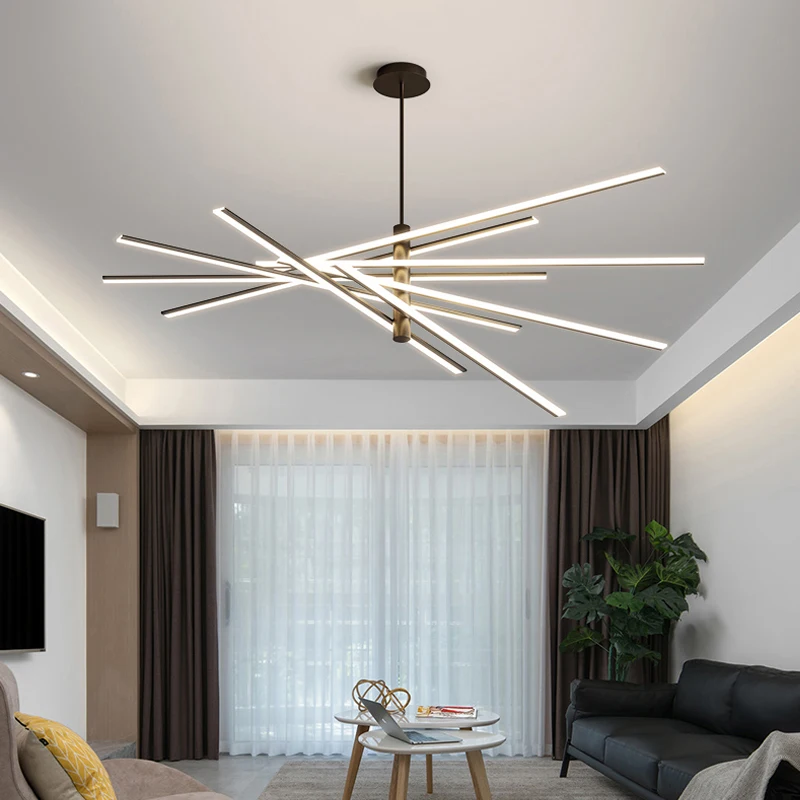 

Люстра для гостиной 2023 Новая основная лампа Современная минималистическая атмосфера Скандинавская лампа Роскошная спальня освещение для ресторана