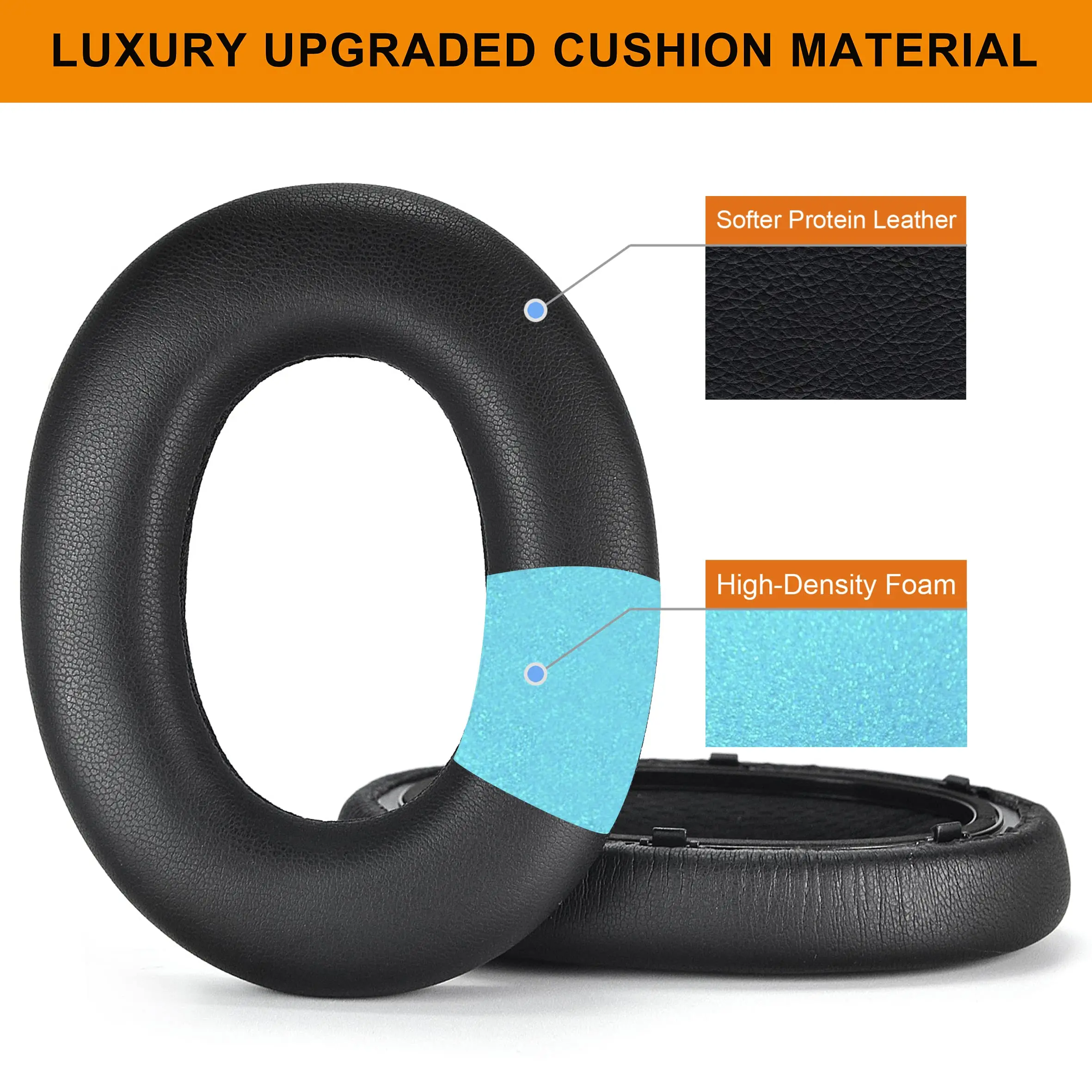 Replacement Ear Pads Ear Muffs Cushion for Bowers&Wilkins Px7 Headphones, Protein Leather Headset Covers Earplug Earbud Replacement Ear Pads Ear Muffs Cushion for Bowers&Wilkins Px7 Headphones, Protein Leather Headset Covers Earplug Earbud