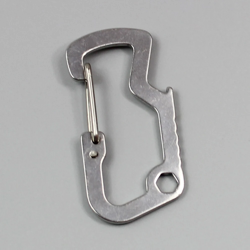 D Shape Carabiner Hiking Buckle Lockbutton Quick Release Keychain Bottle Opener Tool 3.3*6.8cm Camping Picnic Multitool
D Shape Carabiner Hiking Buckle Lockbutton Quick Release Keychain Bottle Opener Tool 3.3*6.8cm Camping Picnic Multitool