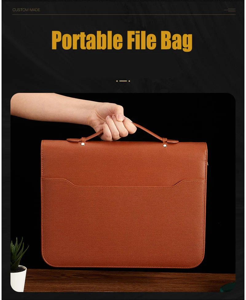 

Portable File Folder Zipper Bag A4 Binder Document Box Calculator Office Clip Cabinet Holder Manager Briefcase Stationery Case