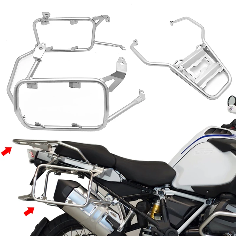 

For BMW R1200GS R1250GS LC ADV R1200 GS R 1250 GS Adventure 2014-2022 Motorcycle Panniers Rack Stainless Steel Saddlebag Bracket