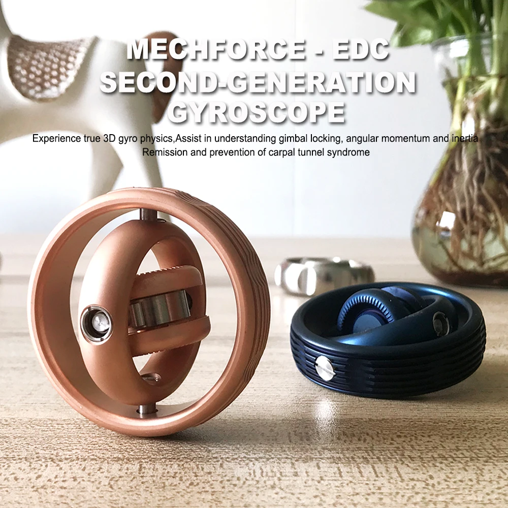 

Upgraded Mechforce EDC Metal Gyroscope V2 Fingertip Gyro Hand Spinner Decompression Anti Stress Balance Fidget Spinner Toy Adult