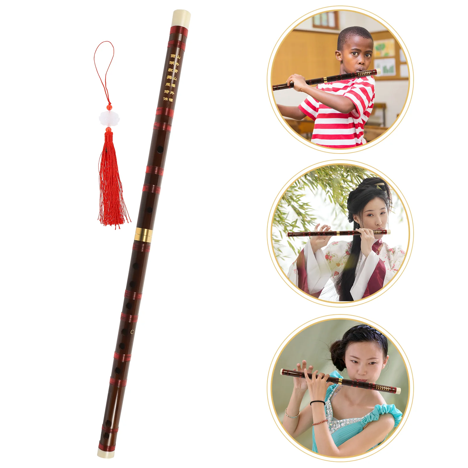 

Bitter Bamboo Adults Dizi Chinese Instruments Kids Traditional Wind Instrument Portable Beginners Introductory Student Adults