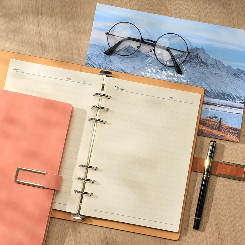 A5 loose-leaf notebook business office meeting plan notebook diary dayly plan creative buckle spiral notebook
A5 loose-leaf notebook business office meeting plan notebook diary dayly plan creative buckle spiral notebook