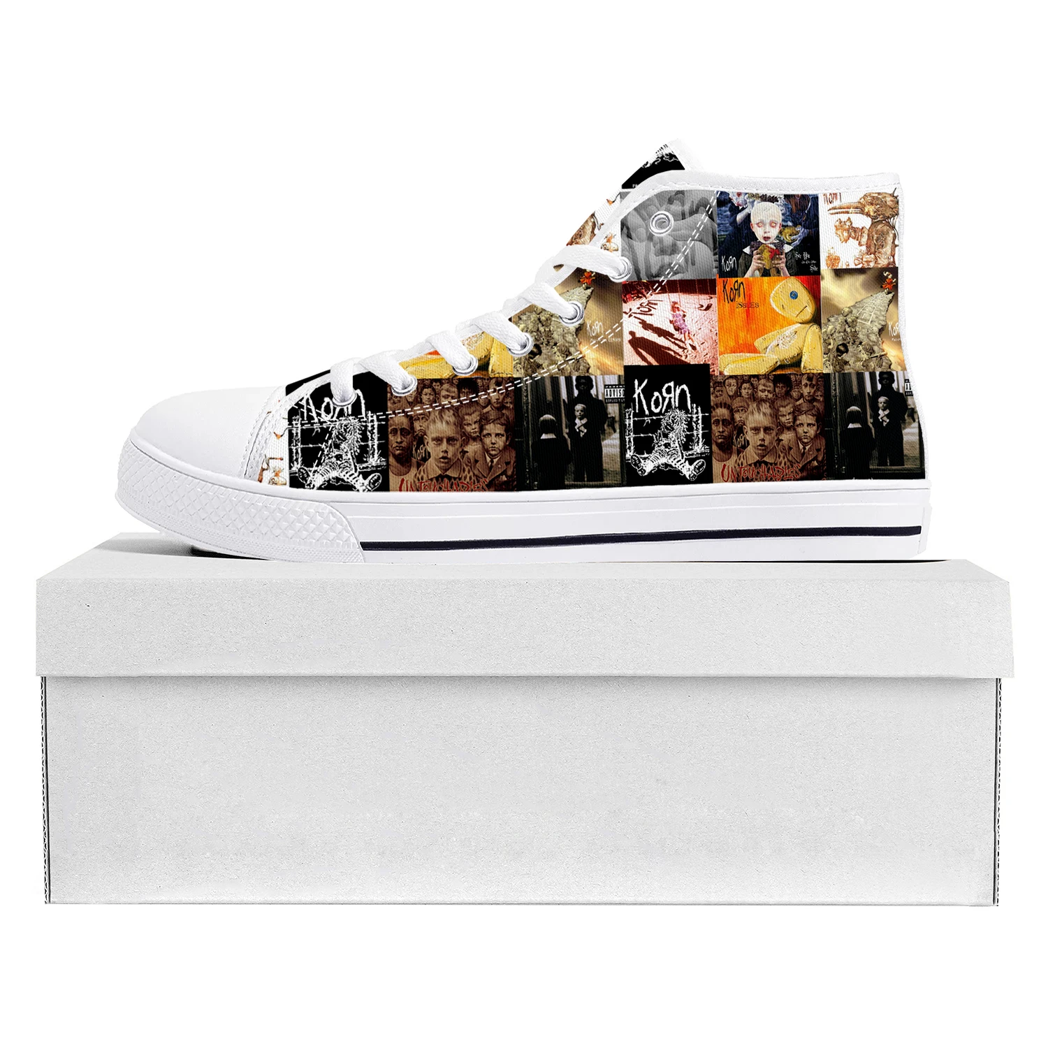 Korn Rock Band High Top High Quality Sneakers Mens Womens Teenager Canvas Sneaker 3D Print Casual Couple Shoes Custom Shoe White
Korn Rock Band High Top High Quality Sneakers Mens Womens Teenager Canvas Sneaker 3D Print Casual Couple Shoes Custom Shoe White