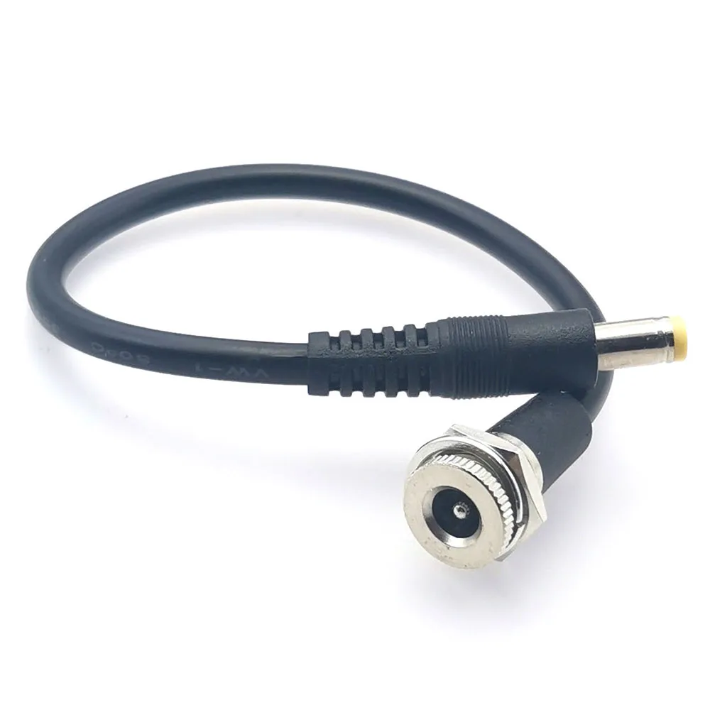 10pcs DC 5.5*2.1 / 2.5mm Male to Female Power Plug Connector High Current Adapter Connection Cable 18AWG with Threaded Fixed
10pcs DC 5.5*2.1 / 2.5mm Male to Female Power Plug Connector High Current Adapter Connection Cable 18AWG with Threaded Fixed
