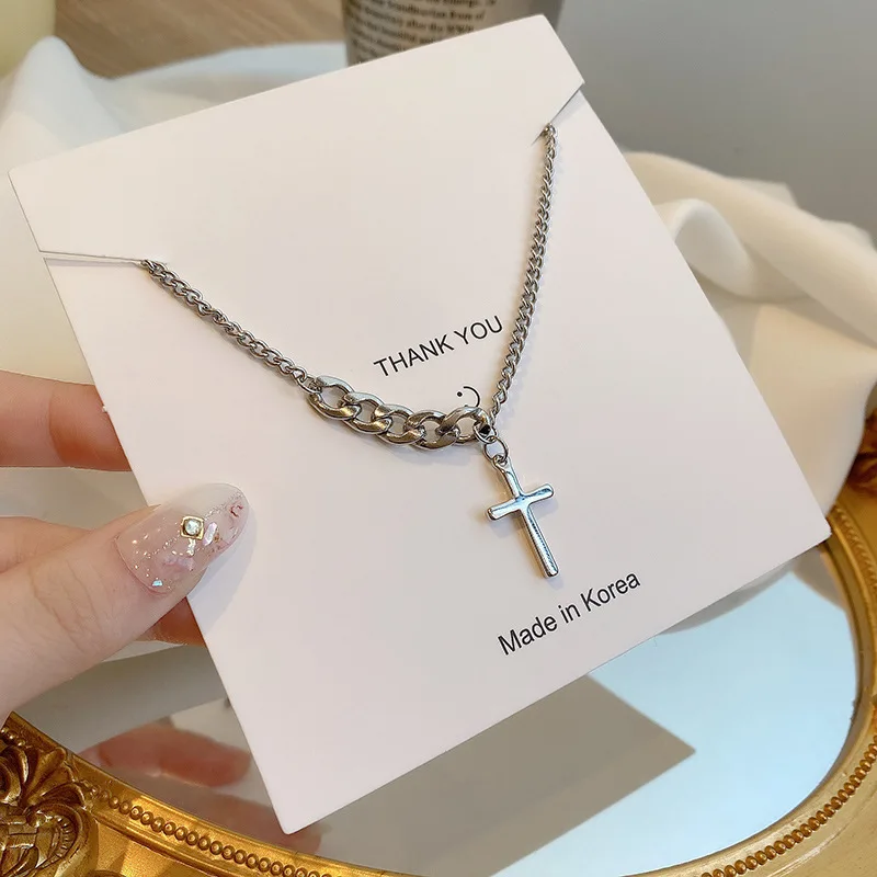 European and American hip-hop fashion personality cross pendant couple retro titanium steel necklace trend all-match necklace
European and American hip-hop fashion personality cross pendant couple retro titanium steel necklace trend all-match necklace