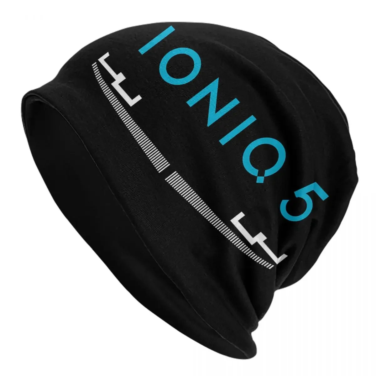 

Ioniq 5 знаковая вязаная шапка с передним грилем и логотипом в синем цвете, женская шапка, осенне-зимние уличные облегающие шапки