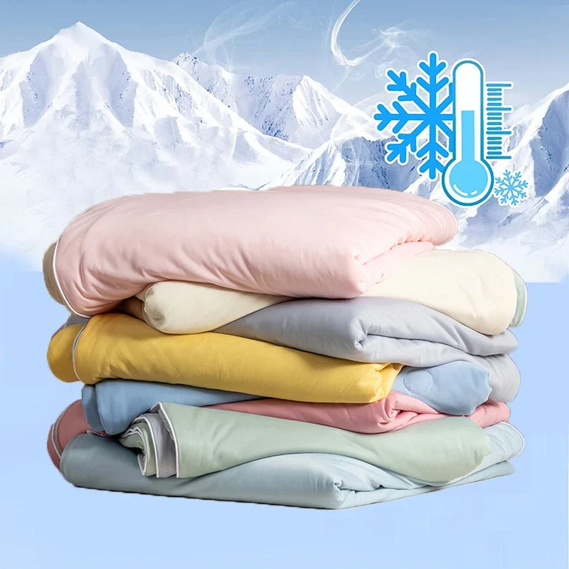 Smooth Cooling Blankets Summer Air Condition Comforterwith Double Side Cold & Cooling Fabric Adult Quilt Bedding
Smooth Cooling Blankets Summer Air Condition Comforterwith Double Side Cold & Cooling Fabric Adult Quilt Bedding