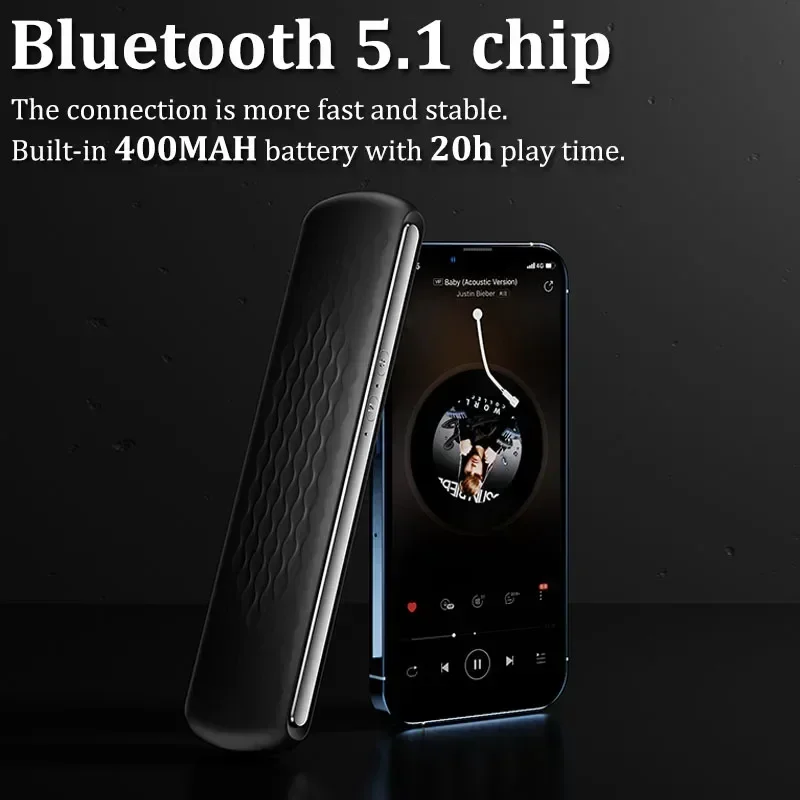 Pocket Bluetooth Speaker Bone Conduction Wireless Stereo Noise Improve Sleep Soundbar Under Pillow Music Box Built-in White
Pocket Bluetooth Speaker Bone Conduction Wireless Stereo Noise Improve Sleep Soundbar Under Pillow Music Box Built-in White