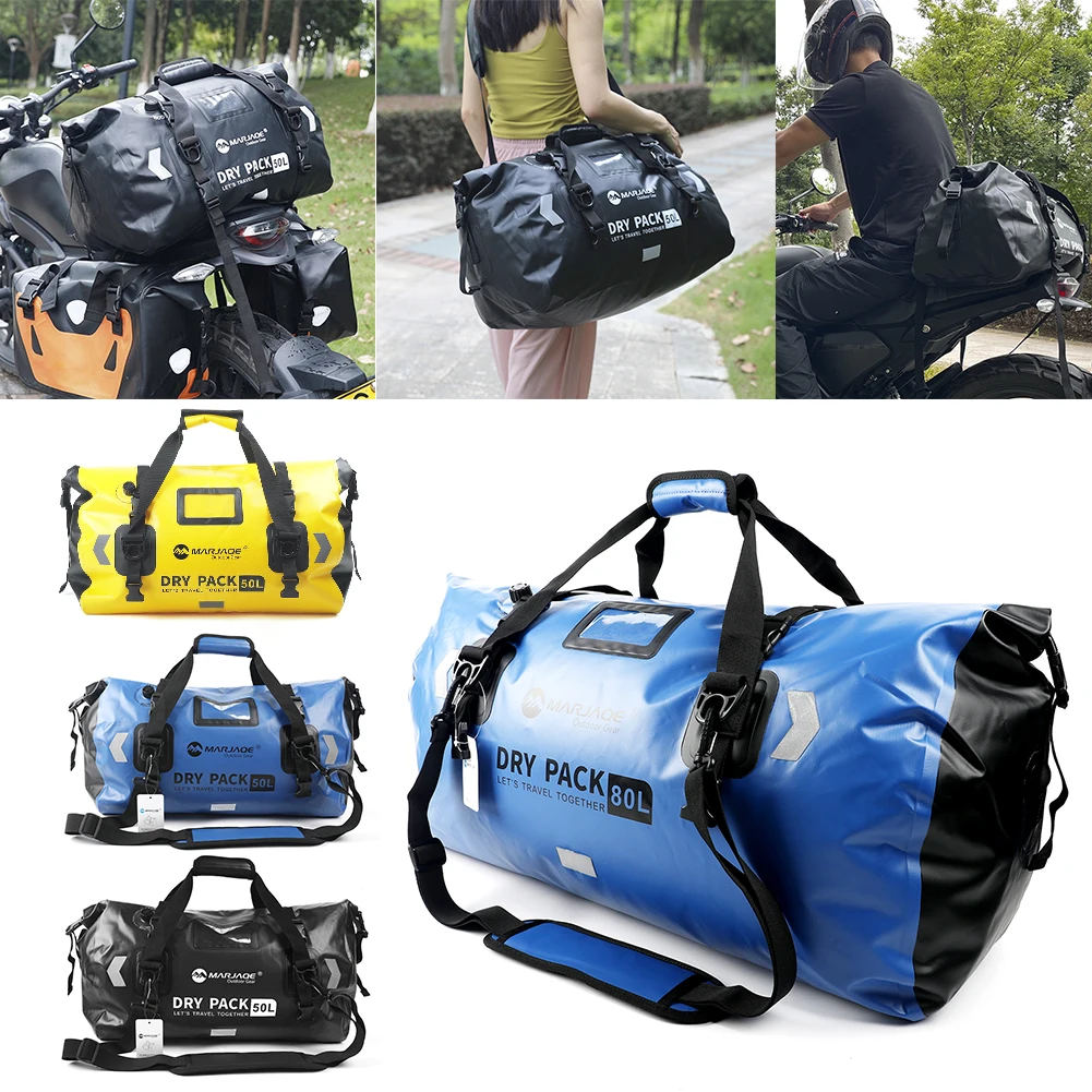 Motorcycle Waterproof Tail Bag Motorcycle Dry Bag 50L/80L Motorcycle Duffel Bag Travel Dry Duffel Bag for Boating Riding Fishing
Motorcycle Waterproof Tail Bag Motorcycle Dry Bag 50L/80L Motorcycle Duffel Bag Travel Dry Duffel Bag for Boating Riding Fishing