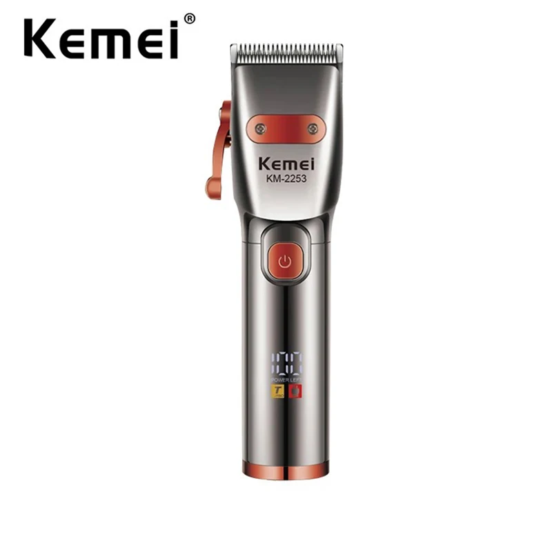 

Профессиональные мощные машинки для стрижки волос Kemei перезаряжаемый беспроводной триммер для волос Парикмахерская Машинка для стрижки волос набор для ухода за волосами для мужчин