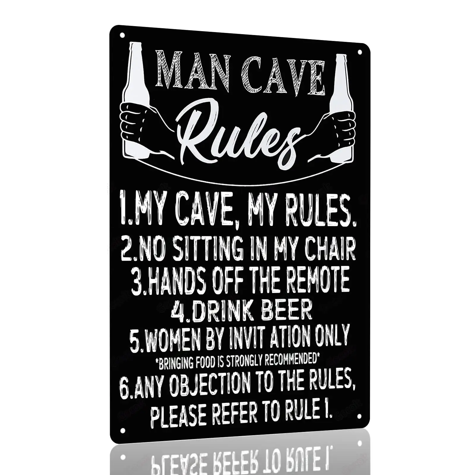 Gocolt, забавная мужская пещера, правила, винтажный знак для дома, гаража, комнаты, бара, металлический жестяной декор, подвесная бирка 8x12 дюймов
Gocolt, забавная мужская пещера, правила, винтажный знак для дома, гаража, комнаты, бара, металлический жестяной декор, подвесная бирка 8x12 дюймов