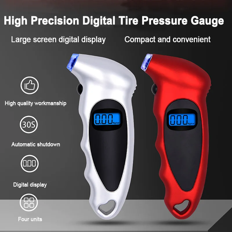 Digital Tire Pressure Gauge Electronic LCD Car Tire Manometer Backlight Car Tire Tyre Air Pressure Gauge Meter Monitoring Tester
Digital Tire Pressure Gauge Electronic LCD Car Tire Manometer Backlight Car Tire Tyre Air Pressure Gauge Meter Monitoring Tester