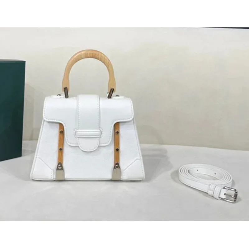 

Luxury Shoulder Bag Crossbody Wooden Handle Fashion Casual Versatile Handbags for Women High-quality Multicolored Messenger Y2k