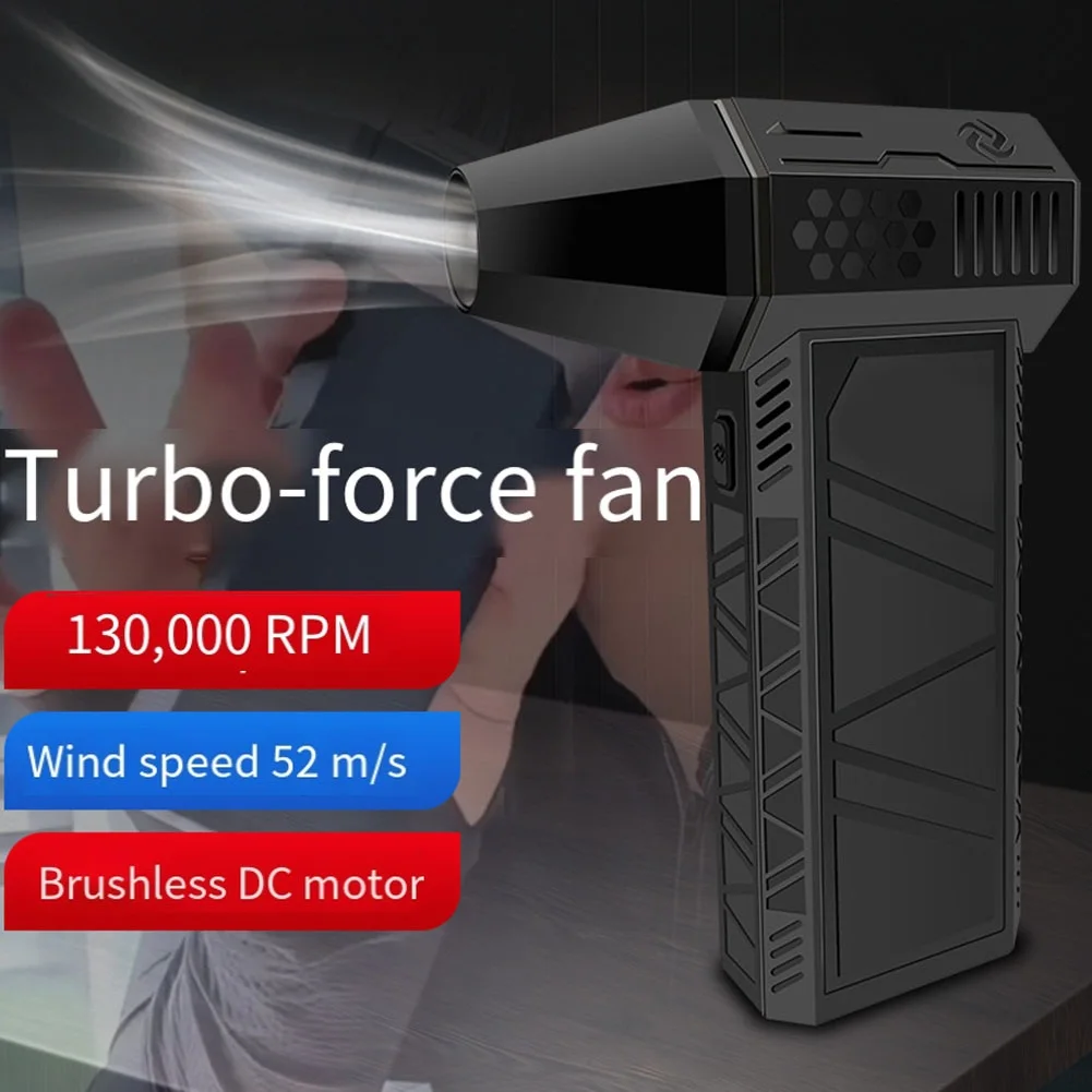 X3 Generation Violent Blower Mini Turbo Jet Fan Handheld Brushless Motor 130,000 RPM Wind Speed 52m/s Industrial Duct Fan
X3 Generation Violent Blower Mini Turbo Jet Fan Handheld Brushless Motor 130,000 RPM Wind Speed 52m/s Industrial Duct Fan