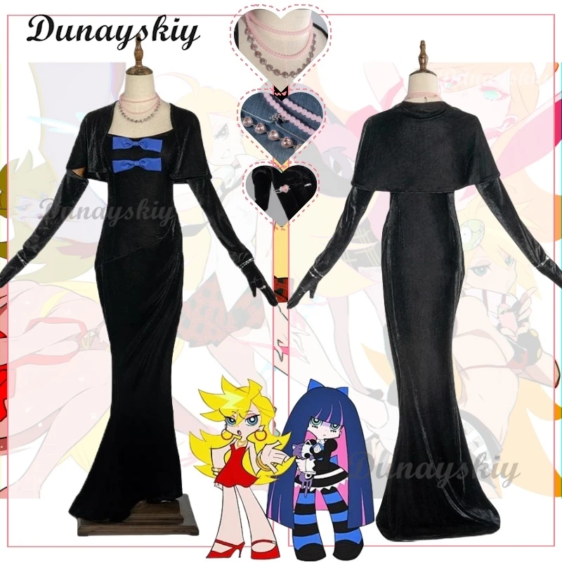 

Panty & Stocking with Garterbelt Cosplay Costume Clothes Uniform Cosplay Formal Dress Performance Dress Halloween Party Woman