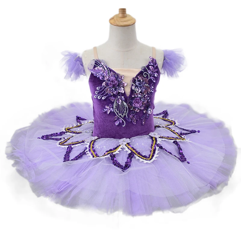 

Children Professional Ballet Tutus Purple White Swan Lake Tutu Ballerinas Adult Women Modern Dance Costumes Girls Ballet Dress