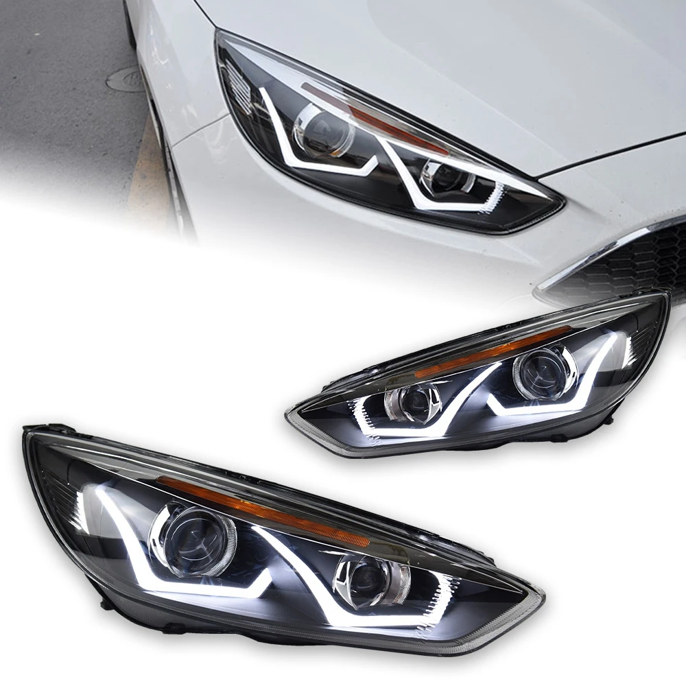 

AKD Car Styling for Ford Focus Headlight 2015-2017 Focus 4 LED Head Lamp H7 D2H Hid Option Angel Eye Bi Xenon Beam Accessories