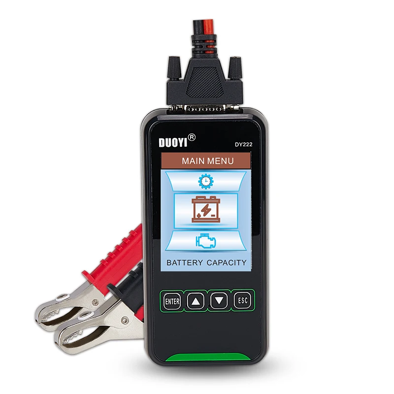 DY222 Car Battery Tester 12V 24V Digital Automotive Diagnostic Battery Tester Analyzer 2000CCA Cranking Charging Test Tool
DY222 Car Battery Tester 12V 24V Digital Automotive Diagnostic Battery Tester Analyzer 2000CCA Cranking Charging Test Tool