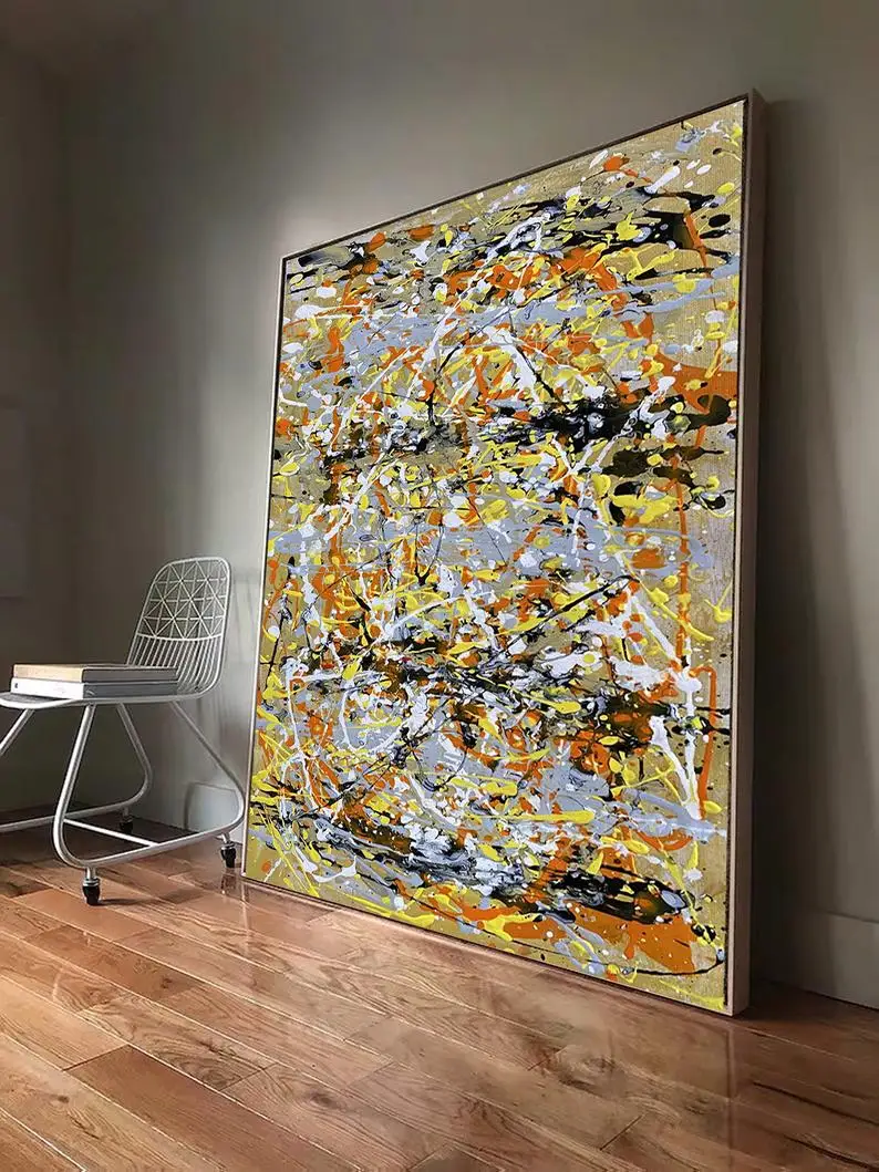 Abstract Art Painting, Jackson Pollock Brushstroke Wall Art, Large Art Abstract, Living Room Art , Bedroom Decor, Contemporary
Abstract Art Painting, Jackson Pollock Brushstroke Wall Art, Large Art Abstract, Living Room Art , Bedroom Decor, Contemporary