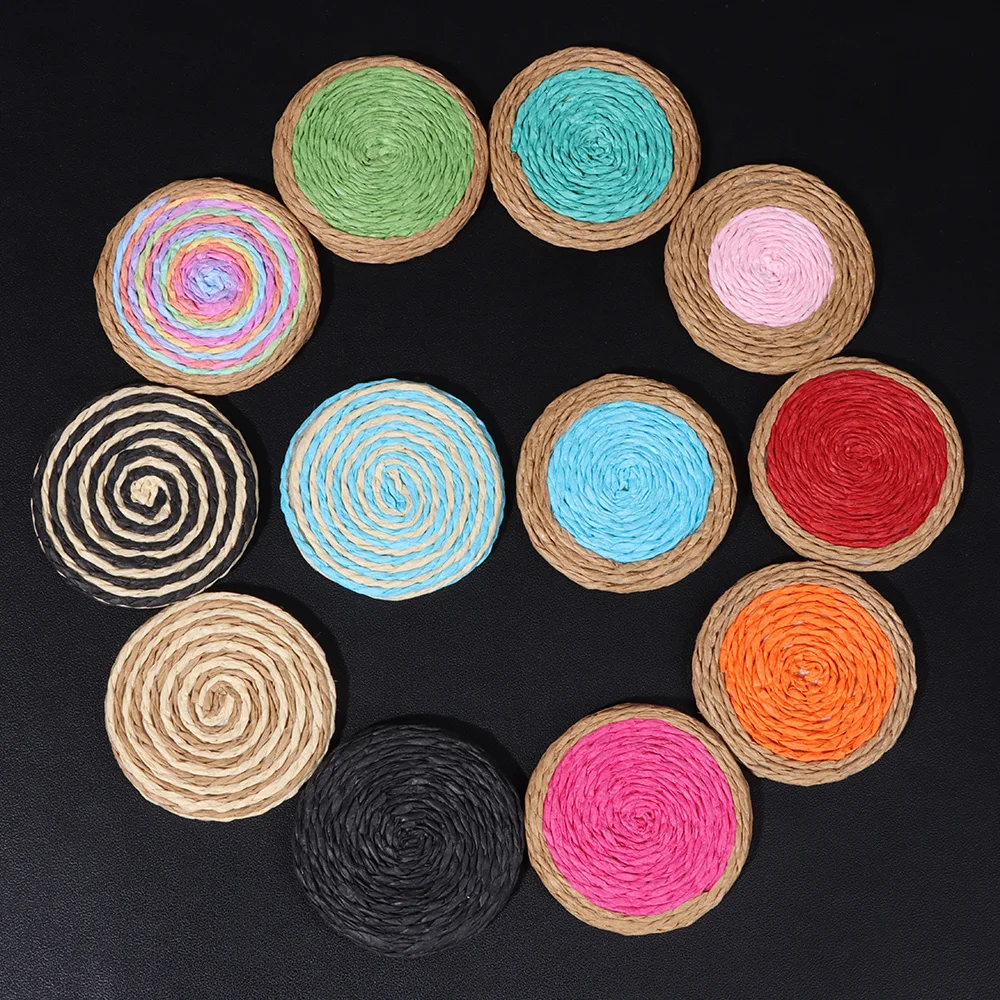 Ladies Braided Rattan Earrings Accessoires Round Simple Raffia Tie-dye Colorful Charm For Summer Holiday Dangle Earrings Pendant
Ladies Braided Rattan Earrings Accessoires Round Simple Raffia Tie-dye Colorful Charm For Summer Holiday Dangle Earrings Pendant