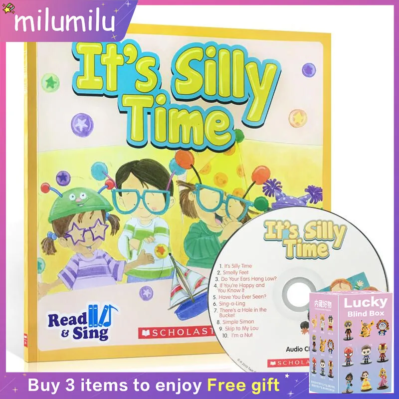 

MiluMilu Scholastic Read & Sing It's Silly Time Smelly Feet +CD Colouring English Activity Story Picture Book