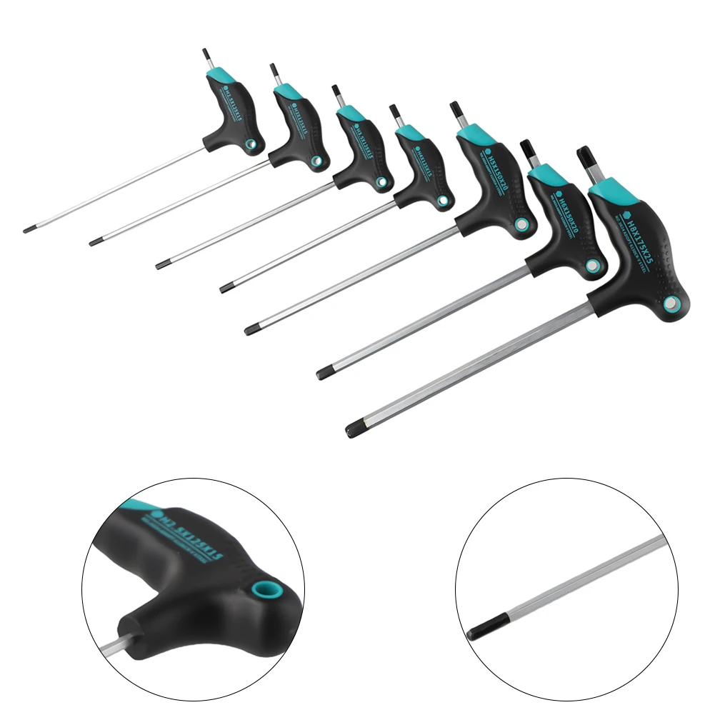 1pc Hexagon Screwdriver T-Handle Hex Wrench Key H2.5-H8 Bits Double Head For Mechanical Home Appliance Repairing Hand Tool
1pc Hexagon Screwdriver T-Handle Hex Wrench Key H2.5-H8 Bits Double Head For Mechanical Home Appliance Repairing Hand Tool
