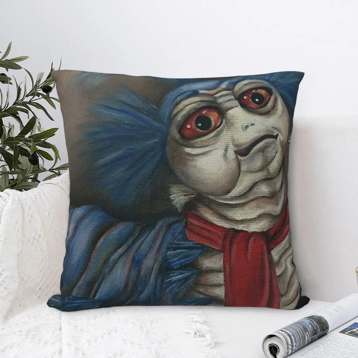 

Labyrinth Worm - Oil Painting Square Pillowcase Polyester Pillow Cover Velvet Cushion Decor Comfort Throw Pillow For Home Car