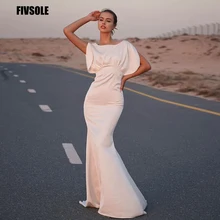 Fivsole Robe De Mariée Luxury Scallops Wedding Dress Satin Pearls Princess Mermaid Bride Gowns Zipper Back Vestidos De Novia
Fivsole Robe De Mariée Luxury Scallops Wedding Dress Satin Pearls Princess Mermaid Bride Gowns Zipper Back Vestidos De Novia