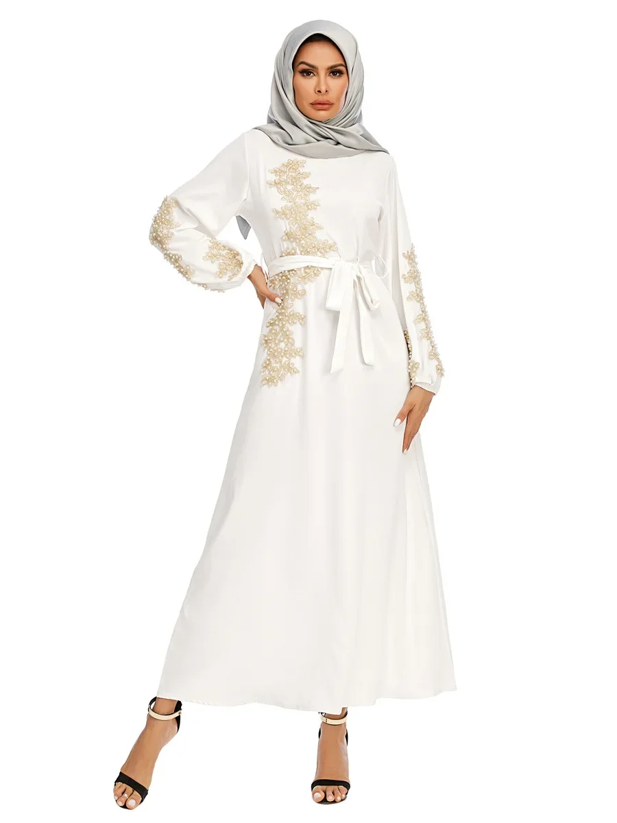 Autumn New 2 Pcs Muslim Sets Embroidery Abaya Dubai Turkey Muslim Dress+ Scarf Kaftan Islamic Dress Women Robe Suit 16 Sdf166d8ce0ac40b093a2e8dea1cd54d0g