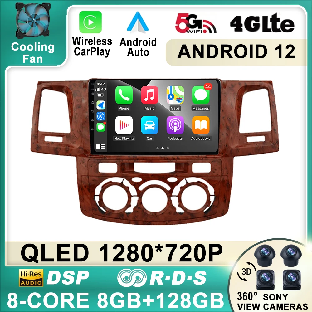 Android 12 Car Radio For Toyota Fortuner Hilux 2007 - 2015 Autoradio Multimedia Video Player Navigation GPS Carplay Auto
Android 12 Car Radio For Toyota Fortuner Hilux 2007 - 2015 Autoradio Multimedia Video Player Navigation GPS Carplay Auto