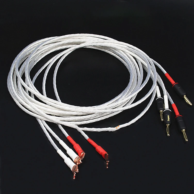 HIFI Fever Grade High Fidelity OCC Silver Plated Single Crystal Speaker Cable Banana or Spade Plug
HIFI Fever Grade High Fidelity OCC Silver Plated Single Crystal Speaker Cable Banana or Spade Plug
