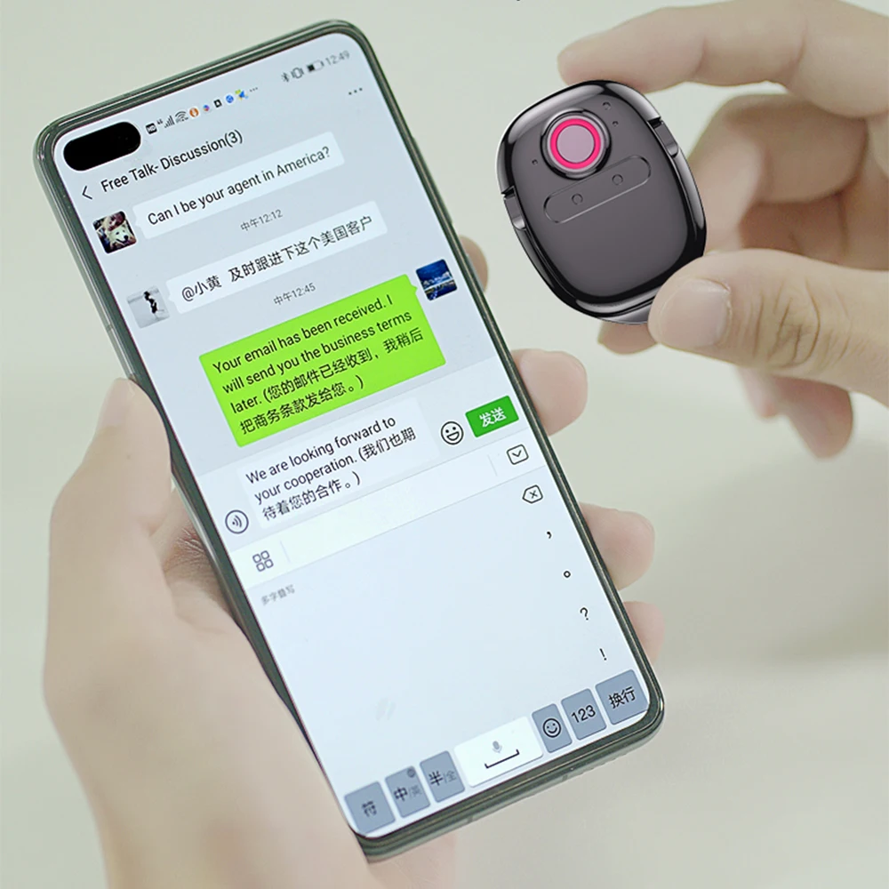 T2 Smart Mini Language Translator For English German Spanish French Dutch Italian Languages Translation Device
T2 Smart Mini Language Translator For English German Spanish French Dutch Italian Languages Translation Device