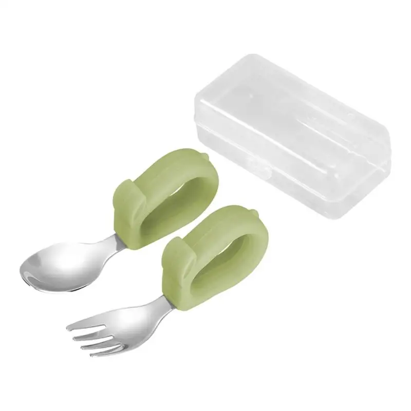 Toddler Forks And Spoons Cute Kids Spoon Fork Set Kids Cutlery Set Cute Stainless Steel Utensils Safe Food-Grade Child Flatware
Toddler Forks And Spoons Cute Kids Spoon Fork Set Kids Cutlery Set Cute Stainless Steel Utensils Safe Food-Grade Child Flatware