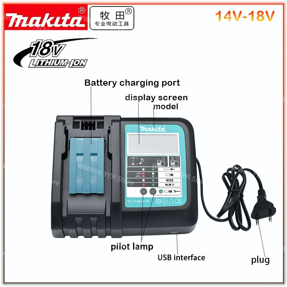 Makita 18V Battery 6000mAh Rechargeable Power Tools Battery with LED Li-ion Replacement LXT BL1860B BL1860 BL1850+3A Charger
Makita 18V Battery 6000mAh Rechargeable Power Tools Battery with LED Li-ion Replacement LXT BL1860B BL1860 BL1850+3A Charger