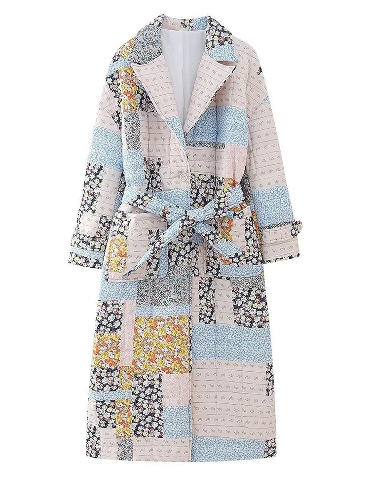 Women 2023 Winter Thickened New Parker Vintage Oversized Long Cotton Jacket Contrast Printed Quilted Waistband Outerwear
Women 2023 Winter Thickened New Parker Vintage Oversized Long Cotton Jacket Contrast Printed Quilted Waistband Outerwear