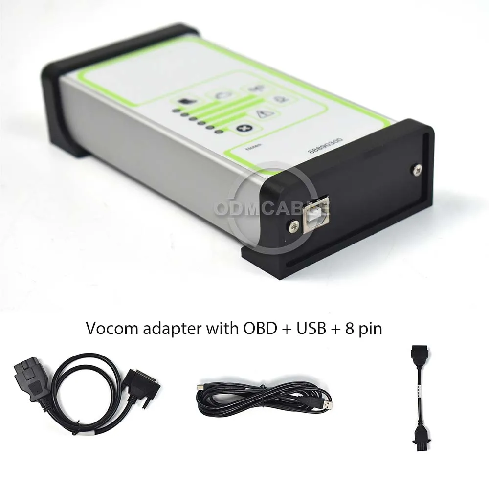 USB-интерфейс Vocom 88890300 для volvo renault, инструмент для диагностики грузовика, 8-контактное строительное оборудование, работа с адаптером OBD 2
USB-интерфейс Vocom 88890300 для volvo renault, инструмент для диагностики грузовика, 8-контактное строительное оборудование, работа с адаптером OBD 2